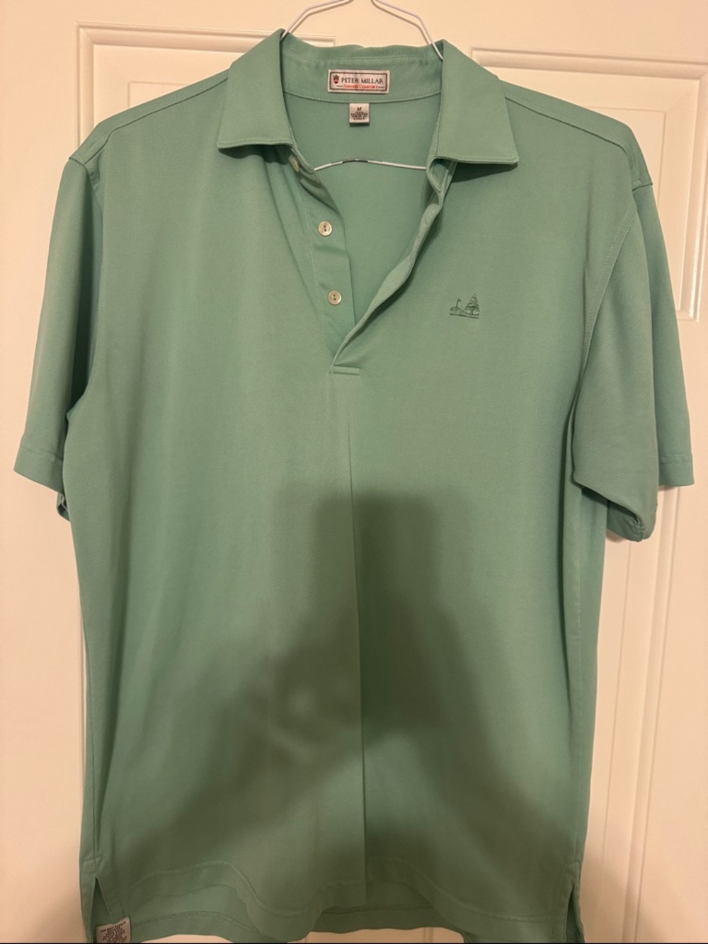Peter Millar Mint Green Short-Sleeve Performance Polo